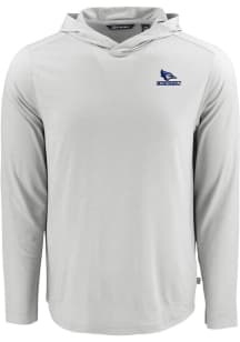 Cutter and Buck Creighton Bluejays Mens Grey Coastline Eco Long Sleeve Hoodie