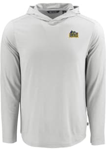 Cutter and Buck Drexel Dragons Mens Grey Coastline Eco Long Sleeve Hoodie