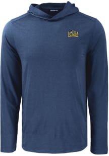 Cutter and Buck Drexel Dragons Mens Navy Blue Coastline Eco Long Sleeve Hoodie