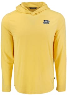 Cutter and Buck Georgia Southern Eagles Mens Yellow Coastline Eco Long Sleeve Hoodie