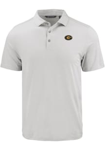 Cutter and Buck Grambling State Tigers Mens Charcoal Coastline Eco Short Sleeve Polo
