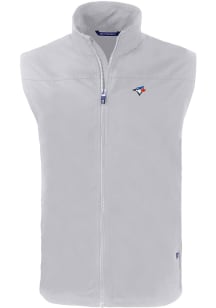 Cutter and Buck Toronto Blue Jays Mens Grey Charter Sleeveless Jacket