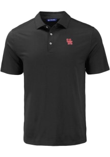 Cutter and Buck Houston Cougars Mens Black Coastline Eco Short Sleeve Polo