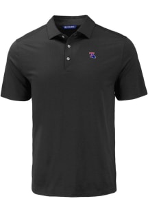 Cutter and Buck Louisiana Tech Bulldogs Mens Black Coastline Eco Short Sleeve Polo