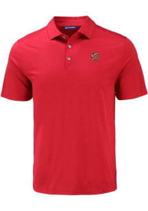 Cutter and Buck Maryland Terrapins Mens Cardinal Coastline Eco Short Sleeve Polo