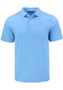 Cutter and Buck North Carolina Tar Heels Mens Light Blue Coastline Eco Short Sleeve Polo