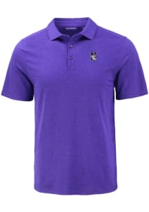 Cutter and Buck Northwestern Wildcats Mens Purple Coastline Eco Short Sleeve Polo