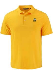 Cutter and Buck Oregon Ducks Mens Gold Coastline Eco Short Sleeve Polo