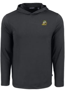 Cutter and Buck Oregon Ducks Mens Black Coastline Eco Long Sleeve Hoodie