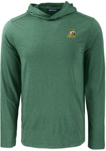 Cutter and Buck Oregon Ducks Mens Green Coastline Eco Long Sleeve Hoodie