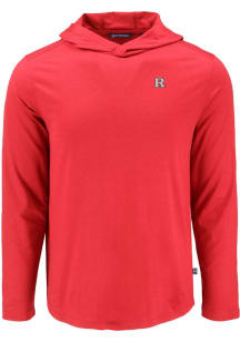 Cutter and Buck Rutgers Scarlet Knights Mens Red Coastline Eco Long Sleeve Hoodie