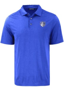 Cutter and Buck Saint Louis Billikens Mens Blue Coastline Eco Short Sleeve Polo