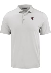 Cutter and Buck South Carolina Gamecocks Mens Charcoal Coastline Eco Short Sleeve Polo