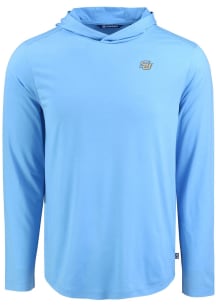 Cutter and Buck Southern University Jaguars Mens Light Blue Coastline Eco Long Sleeve Hoodie