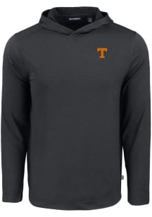 Cutter and Buck Tennessee Volunteers Mens Black Coastline Eco Long Sleeve Hoodie