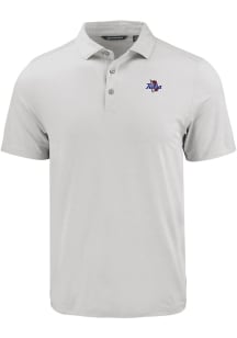 Cutter and Buck Tulsa Golden Hurricane Mens Charcoal Coastline Eco Short Sleeve Polo