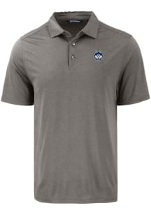 Cutter and Buck UConn Huskies Mens Grey Mascot Coastline Eco Short Sleeve Polo