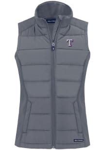 Cutter and Buck Texas Rangers Womens Grey Evoke Vest