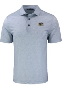 Cutter and Buck Milwaukee Panthers Mens Grey Pike Pebble Short Sleeve Polo