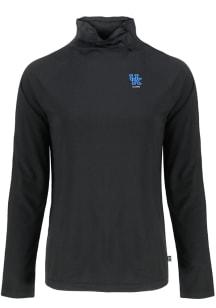 Cutter and Buck Kentucky Wildcats Womens Black Alumni Coastline Eco Funnel Neck Crew Sweatshirt