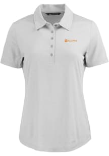 Cutter and Buck Tennessee Volunteers Womens Grey Alumni Coastline Eco Short Sleeve Polo Shirt