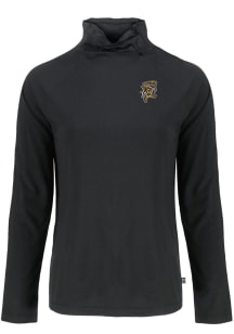 Cutter and Buck Grambling State Tigers Womens Black Vault Coastline Eco Funnel Neck Crew Sweatshir..