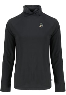 Cutter and Buck Michigan State Spartans Womens Black Vault Coastline Eco Funnel Neck Crew Sweatshi..