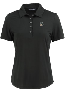 Cutter and Buck Michigan State Spartans Womens Black Vault Coastline Eco Short Sleeve Polo Shirt