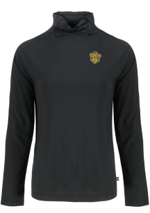 Cutter and Buck Missouri Tigers Womens Black Vault Coastline Eco Funnel Neck Crew Sweatshirt