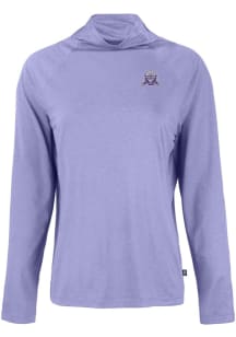 Cutter and Buck Northwestern Wildcats Womens Purple Vault Coastline Eco Funnel Neck Crew Sweatshir..