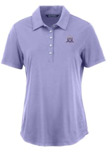 Cutter and Buck Northwestern Wildcats Womens Purple Vault Coastline Eco Short Sleeve Polo Shirt