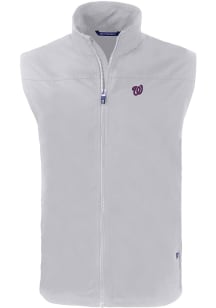 Cutter and Buck Washington Nationals Mens Grey Charter Sleeveless Jacket