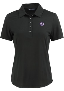 Cutter and Buck TCU Horned Frogs Womens Black Vault Coastline Eco Short Sleeve Polo Shirt