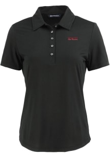 Cutter and Buck Texas Tech Red Raiders Womens Black Vault Coastline Eco Short Sleeve Polo Shirt