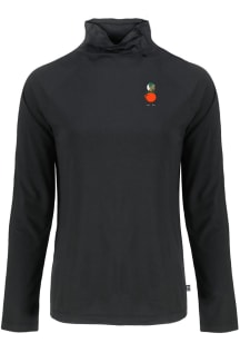 Cutter and Buck UCF Knights Womens Black Vault Coastline Eco Funnel Neck Crew Sweatshirt