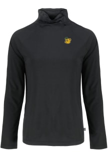 Cutter and Buck Baylor Bears Womens Black Vault Sailor Coastline Eco Funnel Neck Crew Sweatshirt