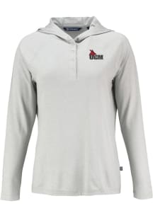Cutter and Buck Central Missouri Mules Womens Grey Coastline Eco Hooded Sweatshirt