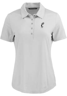 Cutter and Buck Cincinnati Bearcats Womens Grey Coastline Eco Short Sleeve Polo Shirt