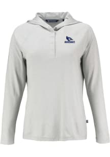 Cutter and Buck Creighton Bluejays Womens Grey Coastline Eco Hooded Sweatshirt