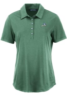Cutter and Buck Florida Gulf Coast Eagles Womens Green Coastline Eco Short Sleeve Polo Shirt