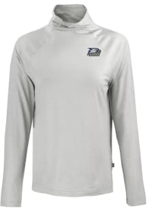 Cutter and Buck Georgia Southern Eagles Womens Grey Coastline Eco Funnel Neck Crew Sweatshirt