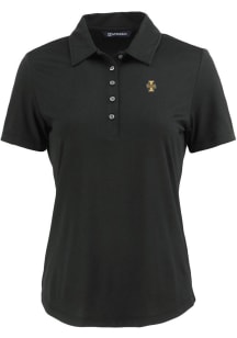 Cutter and Buck Idaho Vandals Womens Black Coastline Eco Short Sleeve Polo Shirt