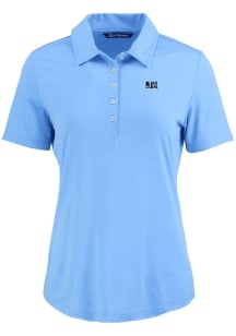 Cutter and Buck Jackson State Tigers Womens Light Blue Coastline Eco Short Sleeve Polo Shirt
