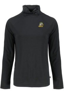 Cutter and Buck Oregon Ducks Womens Black Coastline Eco Funnel Neck Crew Sweatshirt