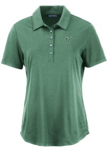 Cutter and Buck South Florida Bulls Womens Green Coastline Eco Short Sleeve Polo Shirt