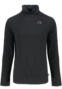 Cutter and Buck Southern Mississippi Golden Eagles Womens Black Coastline Eco Funnel Neck Crew Swe..