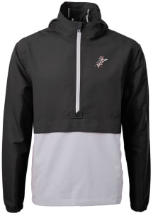Cutter and Buck Cincinnati Reds Mens Black Cooperstown Charter Eco Pullover Jackets