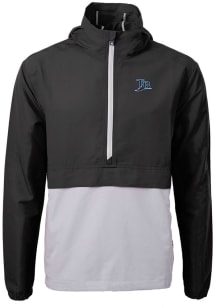 Cutter and Buck Tampa Bay Rays Mens Black Cooperstown Charter Eco Pullover Jackets