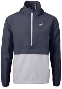 Cutter and Buck Los Angeles Dodgers Mens Navy Blue Cooperstown Charter Eco Pullover Jackets