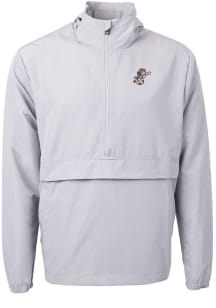 Cutter and Buck Cincinnati Reds Mens Grey Cooperstown Charter Eco Pullover Jackets